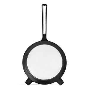 Сито большое D22см DE'NASTIA серое/черное пластик нержавеющая сталь 000000000001212516