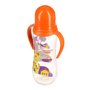 Бутылочка с соской от 0 месяцев Русские мотивы Lubby, 240-250мл 000000000001135396