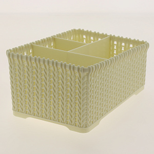 Органайзер для хранения 19,3х13х10см ПОСУДА ЦЕНТР бежевый 000000000001177266