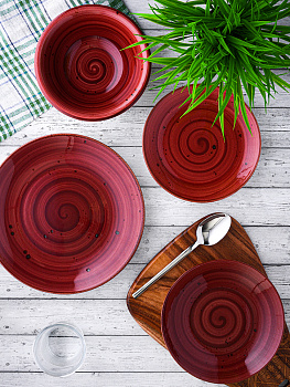 Тарелка десертная 19см TULU PORSELEN DENIZ розовый фарфор 000000000001208232