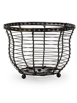 Ваза металлическая черная 20см 000000000001230171