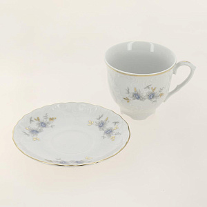 Сервиз кофейный 6 предметов (чашки 170мл) CMIELOW 9706 blue фарфор 000000000001172765