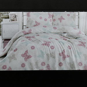 Комплект постельного белья 2-спальный ПОСУДА ЦЕНТР бабоки 80%хлопок20%полиэстер 000000000001185317