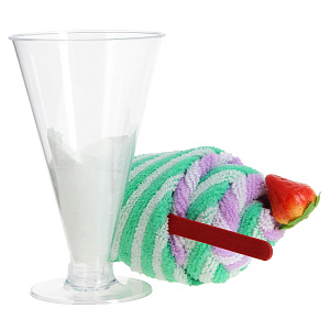 Полотенце Мороженое Софти, 25х25 см, полиэфир, вискоза 000000000001151795