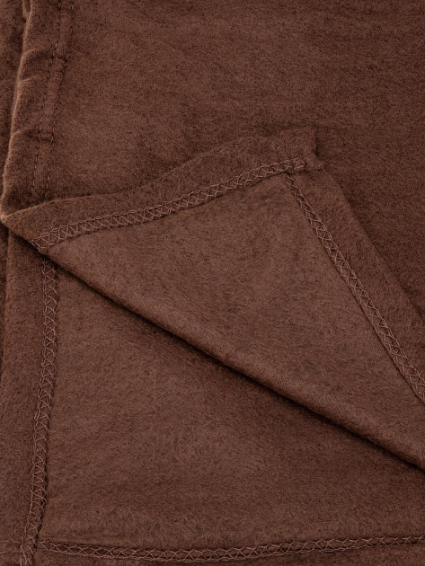 Плед 160х120см FORA плотность 130гр/м шоколадный полиэстер 000000000001229006