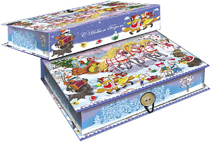 Подарочная коробка Новогодний Праздник Magic Time, 18х12х5 см 000000000001150374