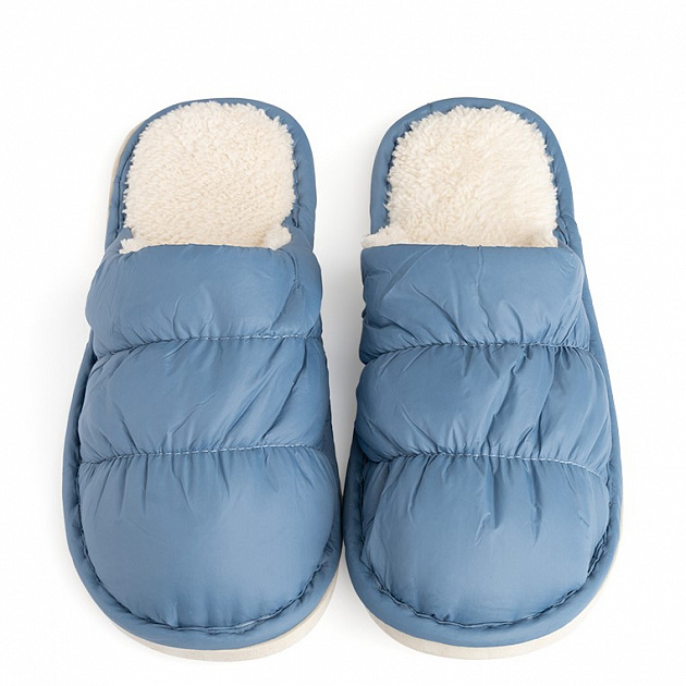 Туфли домашние-тапки р.40-41 LUCKY стеганые синий полиэстер 000000000001214578
