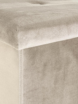 Пуфик складной 38х38х38см куб бежевый велюр 000000000001226413