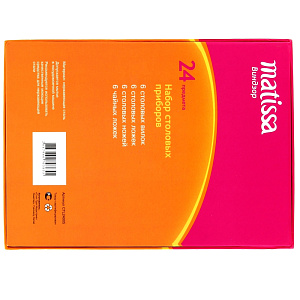 Набор столовых приборов Виндзор Matissa, 24 предмета 000000000001004671