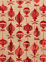 Крафт бумага Красные шары в листах размером 100*70 см, немелованная, с полноцветным декоративным рисунком, плотность 60 г/м2, сверну 000000000001179927