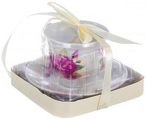 Пара чайная 220мл/блюдце OLAFF Корзина цветами Флора подарочная упаковка фарфор 000000000001197805