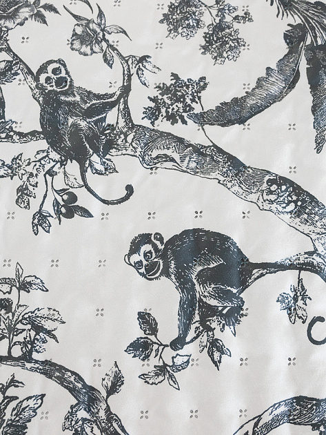 Покрывало 220x240см DE'NASTIA Tiger белый/серый полиэстер 000000000001230718