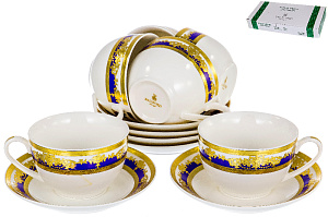 Набор чайный 12шт фарфор 6чашек 240мл/6 блюдец подарочная упаковка Эстелла Balsford 123-16015 000000000001197871