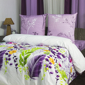 Комплект постельного белья 1,5спальное DE'NASTIA Сатин Легенда 70x70см-2шт C010409 000000000001123880