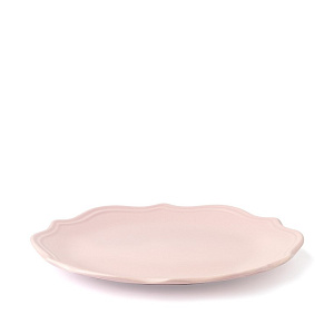 Тарелка обеденная 26см DE'NASTIA Romeo розовый матовый керамика 000000000001216772