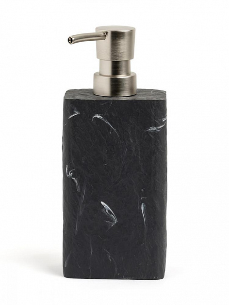 Диспенсер для жидкого мыла DE'NASTIA Мрамор темно-серый полирезина 000000000001218894