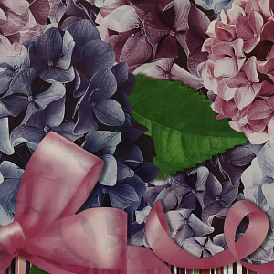 ПАКЕТ 38х47/60мкм Вырубная Усиленная Ручка ПВД Гортензия (25/1000) 000000000001201015