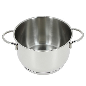 Кастрюля 3,7л металлическая крышка нержавеющая сталь 167601 000000000001140013