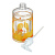 Дозатор для жидкого мыла Оранжевые Лепестки Аквалиния 000000000001126213