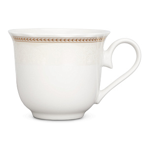 Пара чайная 220мл/блюдце Stephanie с перламутром золото фарфор 000000000001219787