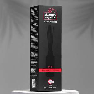 Диффузор ароматический 20мл AROMA REPUBLIC №11 Strawberry mousse 000000000001214755