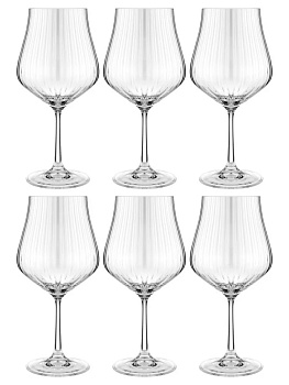 Набор бокалов для вина 6шт 450мл BOHEMIA CRISTAL Тулипа стекло 000000000001203140