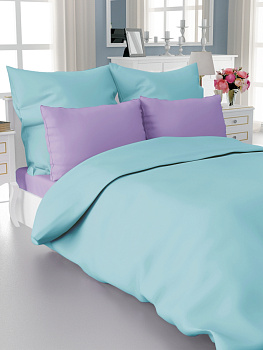 Пододеяльник DE'NASTIA 145х210см 100%Хлопок голубой C010566 000000000001164845