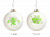 Новогоднее подвесное украшение елочка и снежинка шар из стекла / 8см арт.80770 000000000001191412