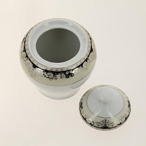 Н-р п 21пр,6чаш220+6блюд+сах-ца+мол-к+6тарелок200мм,синий в золоте106-03002 000000000001180700