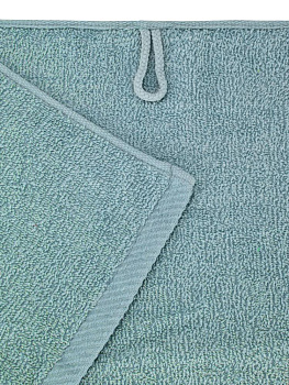 Полотенце махровое 70х130см СОФТИ бордюр 3 полоски бирюзовый хлопок 100% 000000000001215918