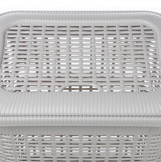 Корзина для белья 50л 42х31х56см ECONOVA светло-серый пластик 000000000001223410