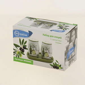Набор для специй 11,3x6,9x7,8см Оливки Доломит M56060 000000000001195595