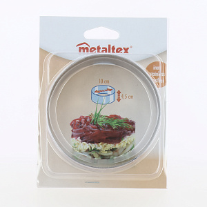 Кольцо кулинарное 10х4,5см METALTEX нержавеющая сталь 000000000001212991