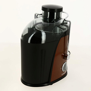 Соковыжималка SCARLETT SC-JE50S16 850ВТ 2скорости резервуар для сока350мл система прямой подачи сока капля-стоп автоматический выброс мякоти оранжевая 000000000001177683