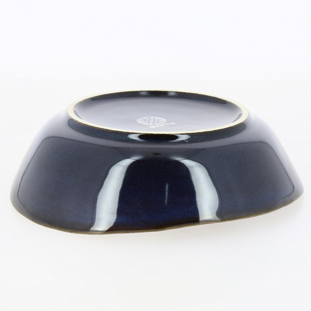 Тарелка суповая 19см 500мл DE'NASTIA глубокая средняя синий керамика 000000000001210844