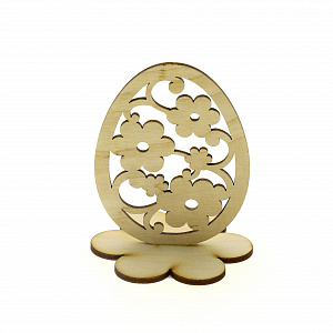 Яйцо Цветы на подставке, 7.4х10 см 000000000001143407
