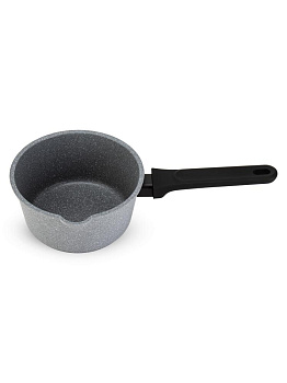 Ковш 1,3л CASTA стеклянная крышка серый мрамор антипригарное покрытие бакелитовая ручка литой алюминий 000000000001229148