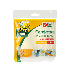 Универсальная салфетка Beesmart Paclan, 30?30 см, микрофибра 000000000001067013