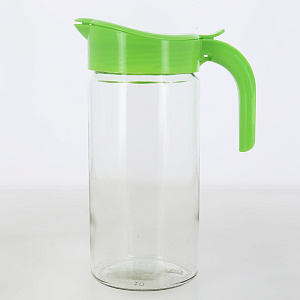 Кувшин 1,5л LARANGE АМФОРА ФРУКТЫ с крышкой Салатовая стекло 000000000001212045