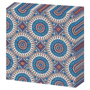 Салфетки бумажные 33х33см 20л 3 слоя NEW LINE DESIGN Восточный орнамен металлизированные краски 000000000001214918