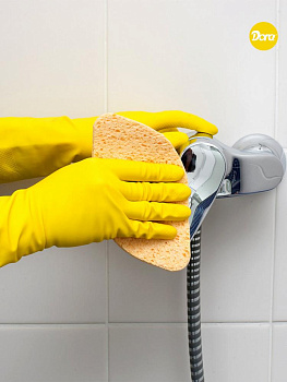 Перчатки Dora латексные размер S, с хлопковым напылением, прочные, эластичные, артикул 2004-001/S 000000000001203028