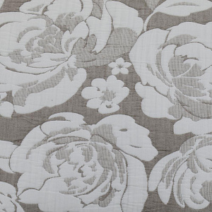 Покрывало DE'NASTIA 200х240см 3 слоя жаккард розы бежевый U000056 000000000001183155