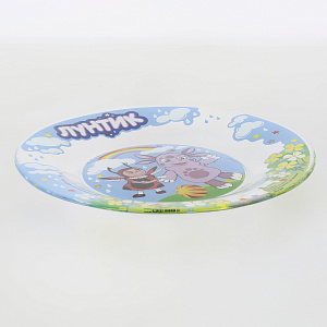 Тарелка 20см PRIORITY Лунтик радуга стекло 000000000001193692