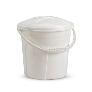 Ведро 10л с крышкой в ассортименте полиэтилен 000000000001226278