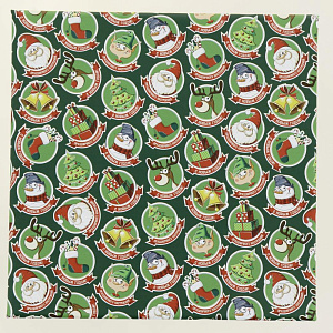 Коробка подарочная 17x17x7см РУТАУПАК Праздничный Круговорот квадратная 000000000001208369