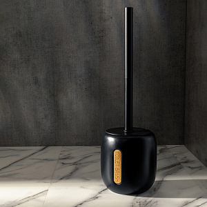 Щетка для унитаза 11x10,5x35,5см DE'NASTIA BAMBOO черный керамика 000000000001225140