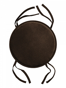 Подушка на стул 35см DE'NASTIA мемори круглая коричневый полиэстер 000000000001219888