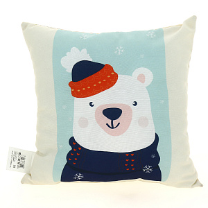 Подушка Новый год  43*43см №5,100%пэ 000000000001180622