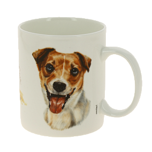 Кружка костяной фарфор 420мл, Человек собаке друг Джек-рассел,КРС-608 000000000001193681