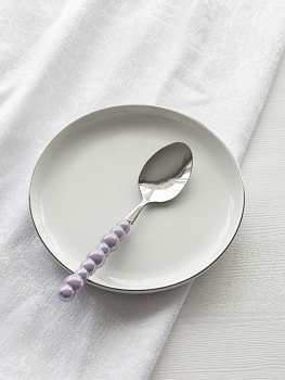 Ложка столовая DE'NASTIA Pearl фиолетовый нержавеющая сталь/ручка керамика 000000000001227733